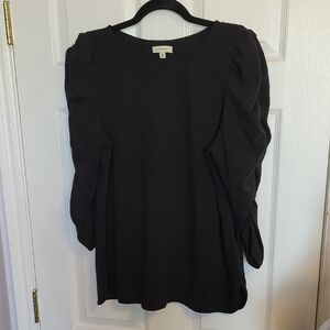 Black Long Sleeve Sweater Top
